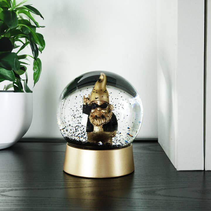 MAGS – Großhandel Schneekugel – Kind & Baby – Schneekugel Rock-Zwerg gold