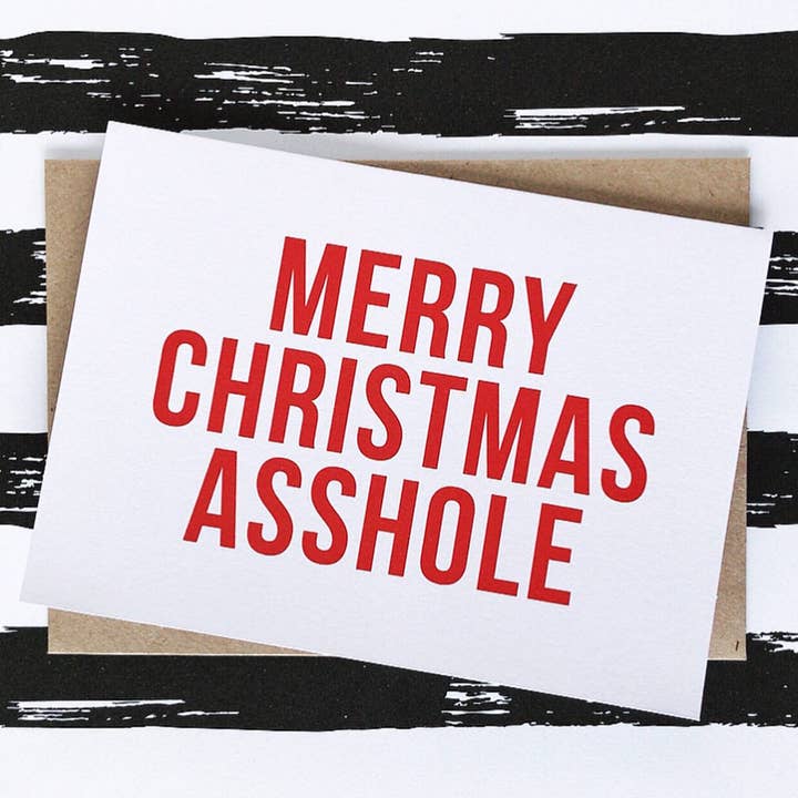Carte Merry Christmas pour la vente par Honest AF Cards