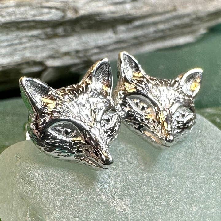 Ohrstecker mit kleinem Fuchs für den Großhandel von Celtic Crystal Designs Jewelry & Gifts