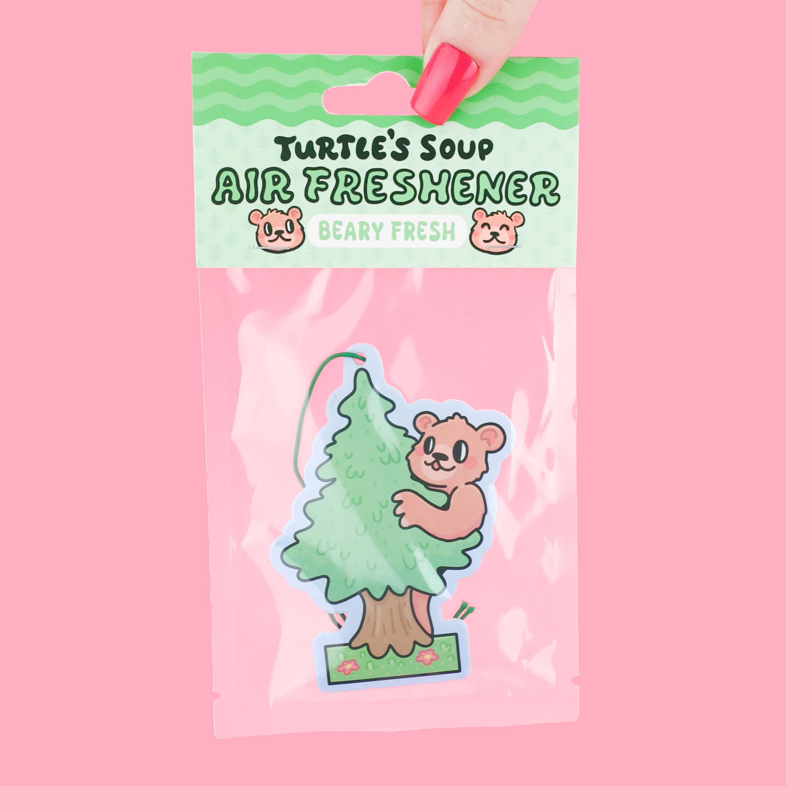 Turtle's Soup - Wholesale Car Freshener - Unisex - Woodland Bear Pine Tree Fresh Cute Scented Car Air Freshener0