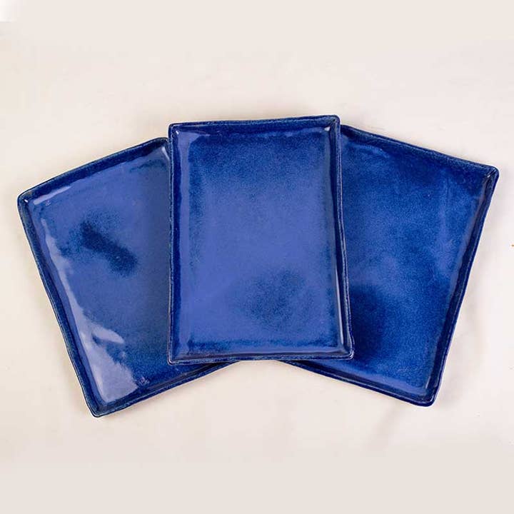 Handgemaakt bord Art Blue 29 cm voor wholesale door Pretty Plate