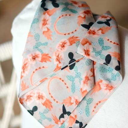 Tirzah Lane Art - Wholesale Scarf - Women's - Cactus Horseshoes and Hearts Cowgirl Western Scarf Wild Rag