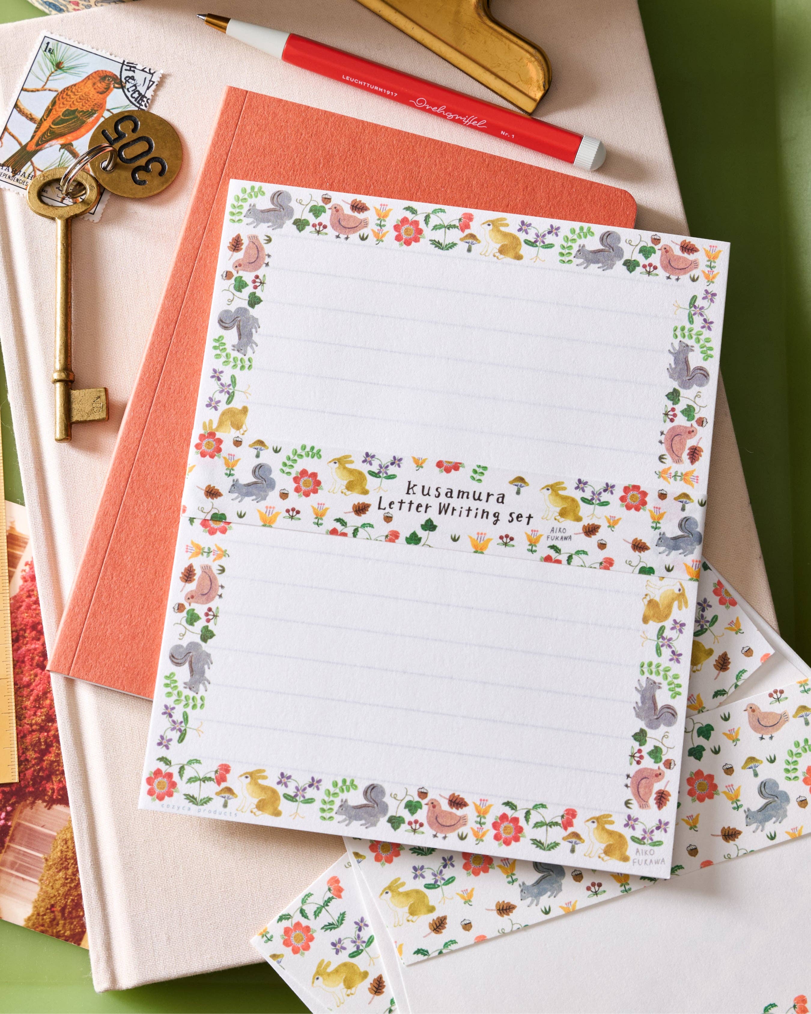 Her Winter Flowers - Wholesale Stationery/Notecard Set - Writing Set - Kusamura1