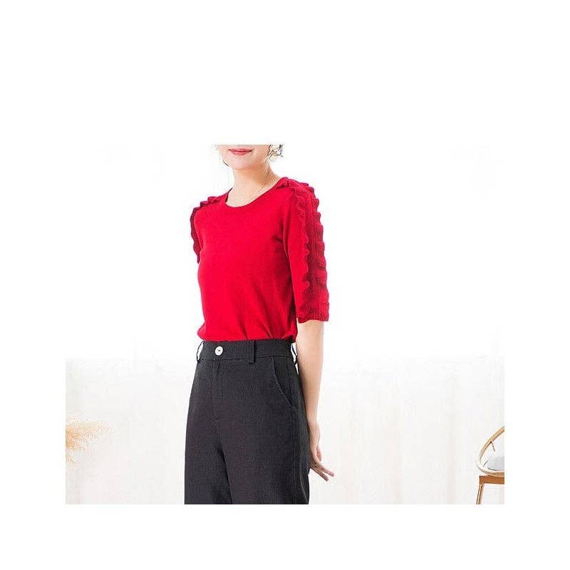 UZ Wholesale Store – wholesale Pants – Women's – Flowy High-Waisted Wide-Leg Palazzo Pants0