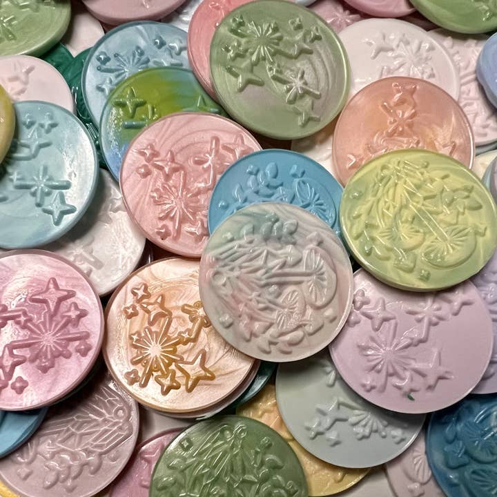Rochambeau Home - Wholesale Sealing Wax - Custom Wax Seals - Shroomy & Celestial Star Stickers - 10 pp