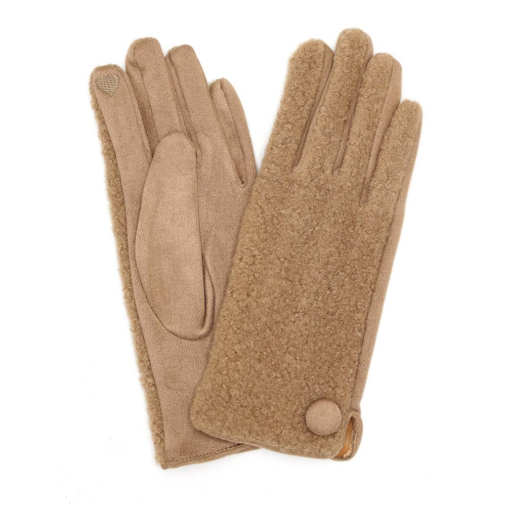 Sensibling Corp. - Wholesale Gloves - Women's - Button Soft Smart Touch Winter Gloves7