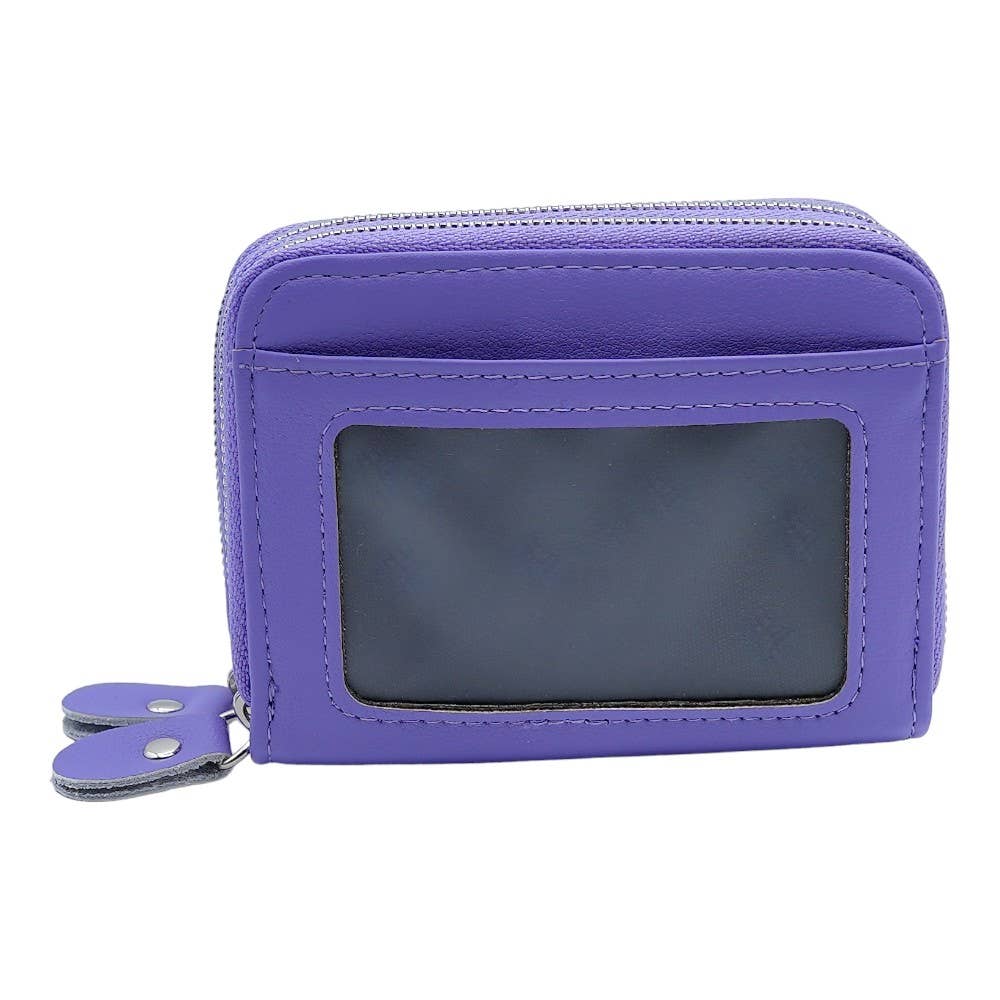 American Leather Goods - Wholesale Wallet - Women's - Leather Credit Card Holder with Zipper, Wallet for Women15