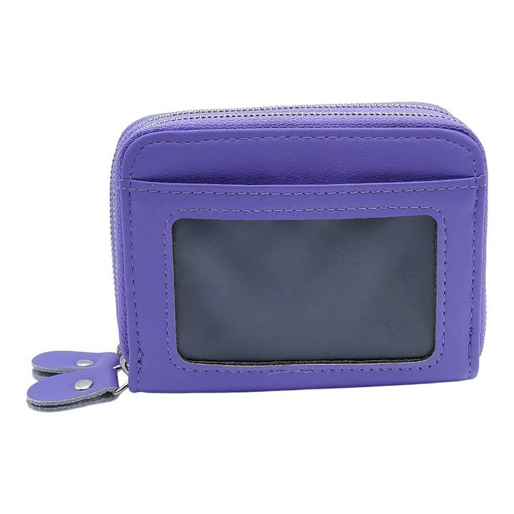 American Leather Goods - Wholesale Wallet - Women's - Leather Credit Card Holder with Zipper, Wallet for Women15