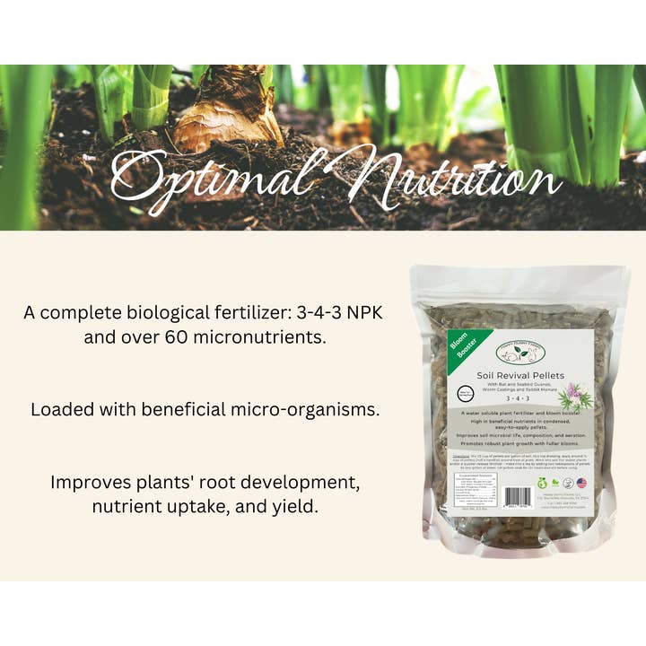 Happy Bunny Farms – Engroshandel Gødning – Jordgenoplivning, Blomsterbooster-piller til Cannabis & Hamp