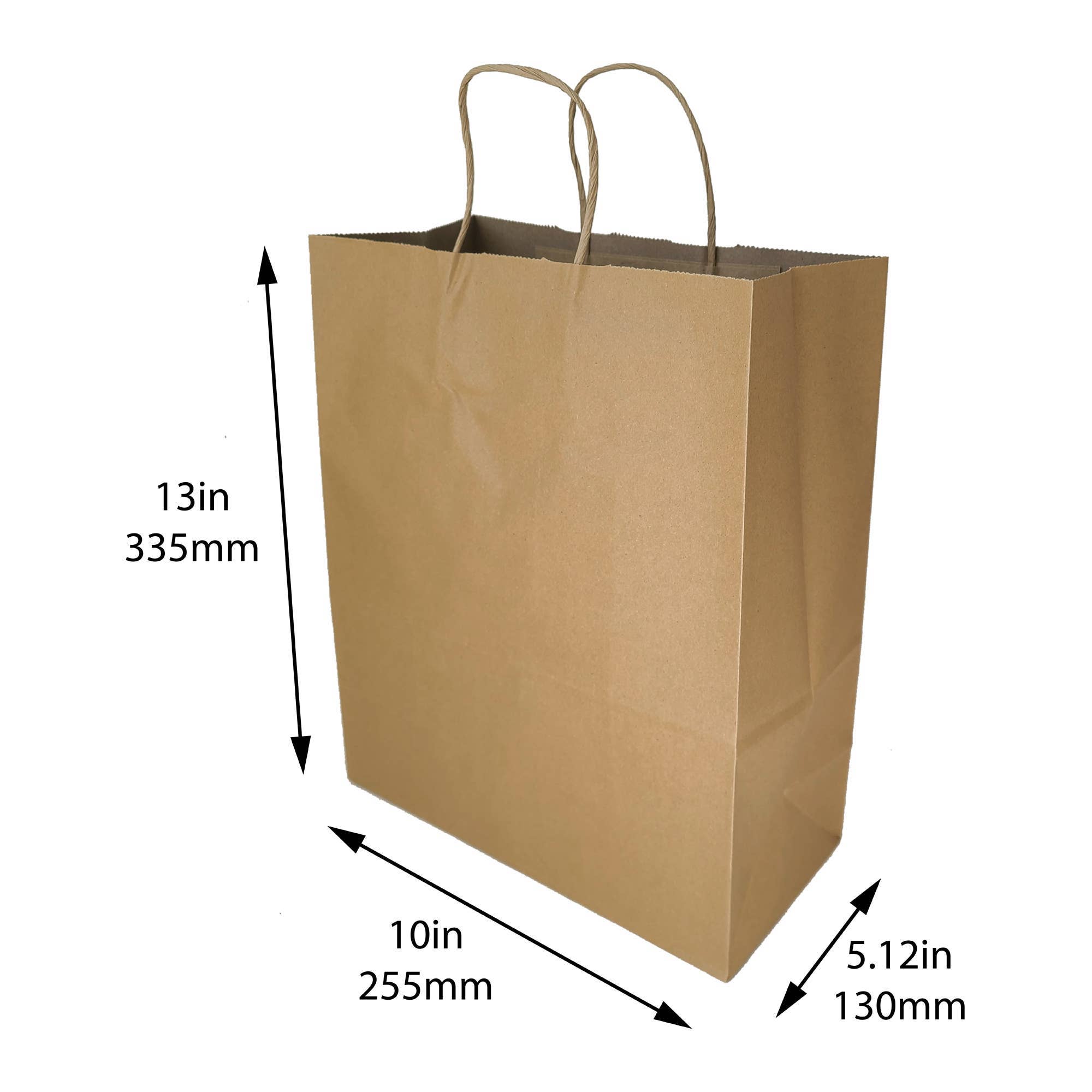 Suburban Sales - Vente Pochette cadeau - Sacs Kraft avec poignées torsadées pour cadeaux et courses7