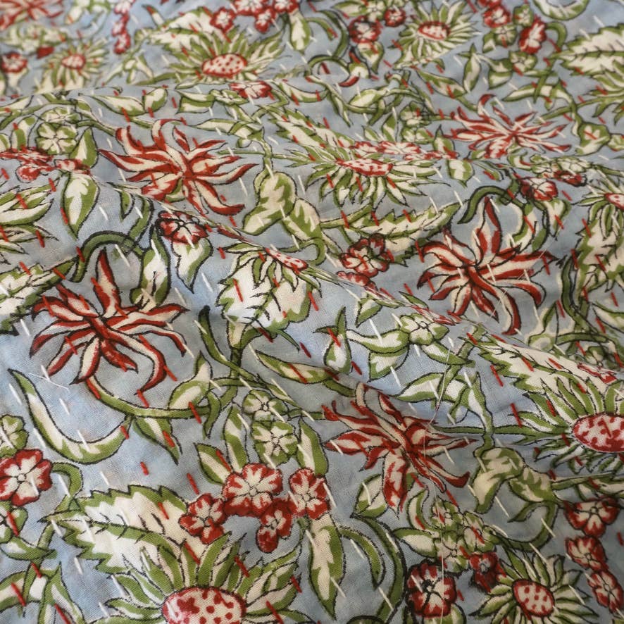 Claire Beaugrand - Wholesale Quilt - "Alma" printed cotton bedspread3