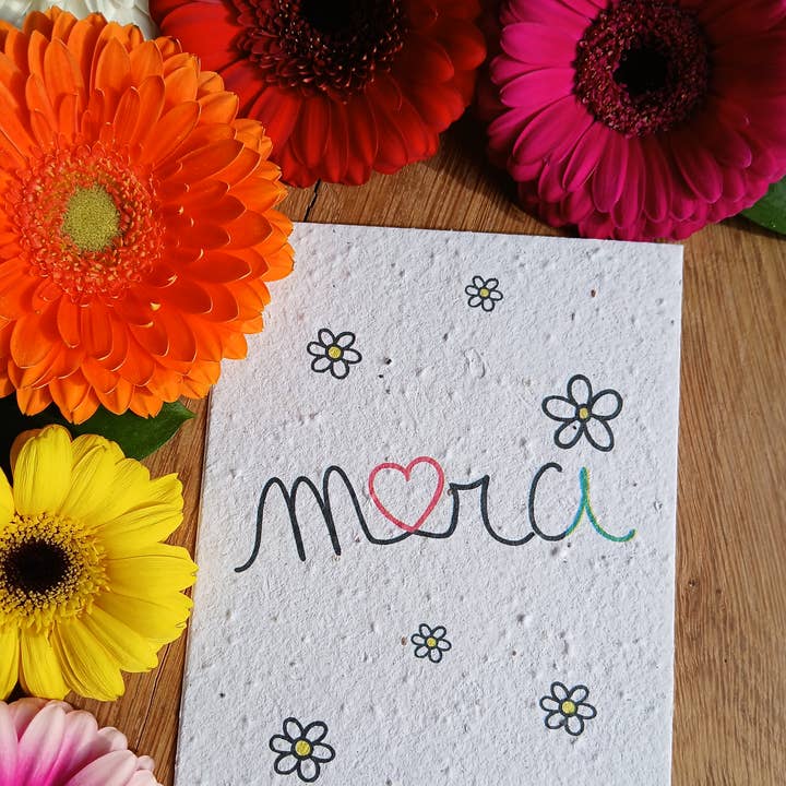 Planteringskort - Ekologiska Blommor - Tack för wholesale av Libellule et Petit Papillon