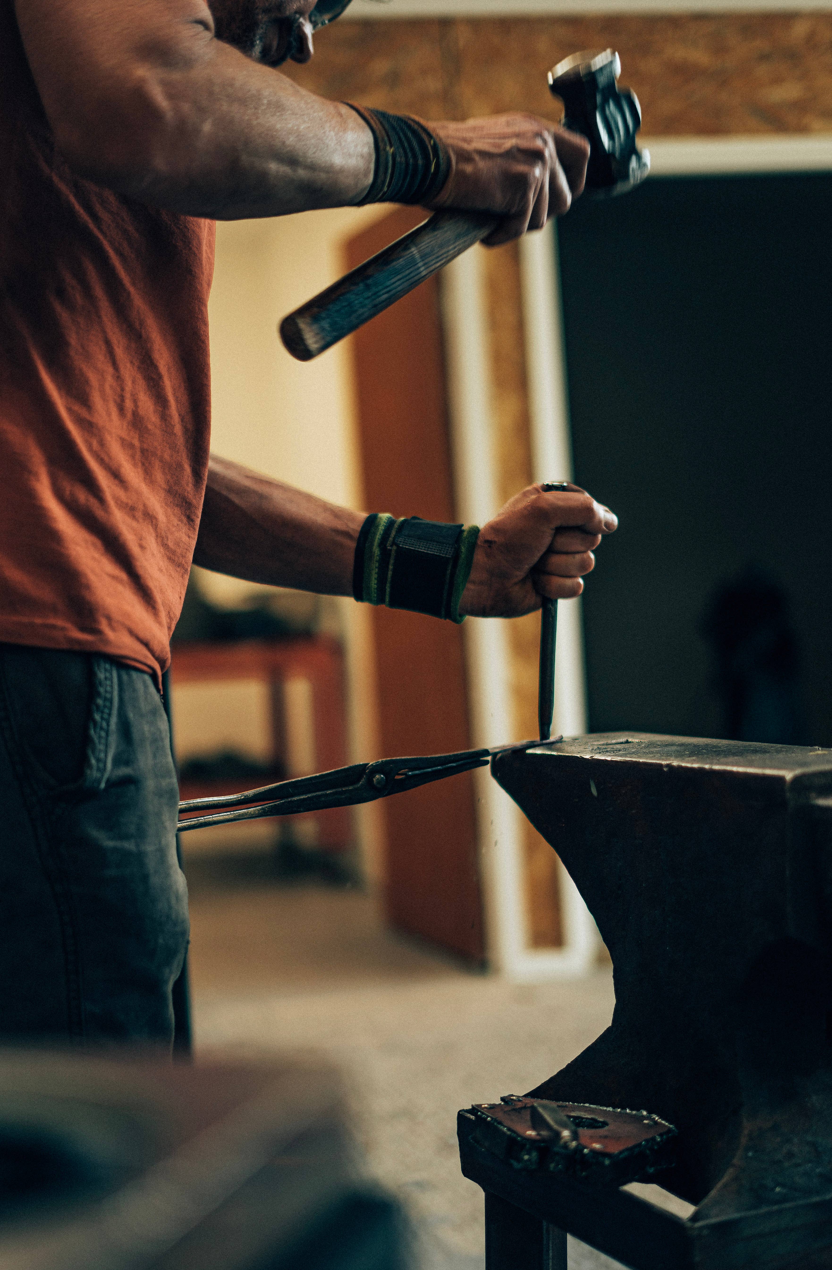 Coach House Forge – wholesale Fireplace mantel – Hand Forged Iron 'Long Horn' Kindling Storage7