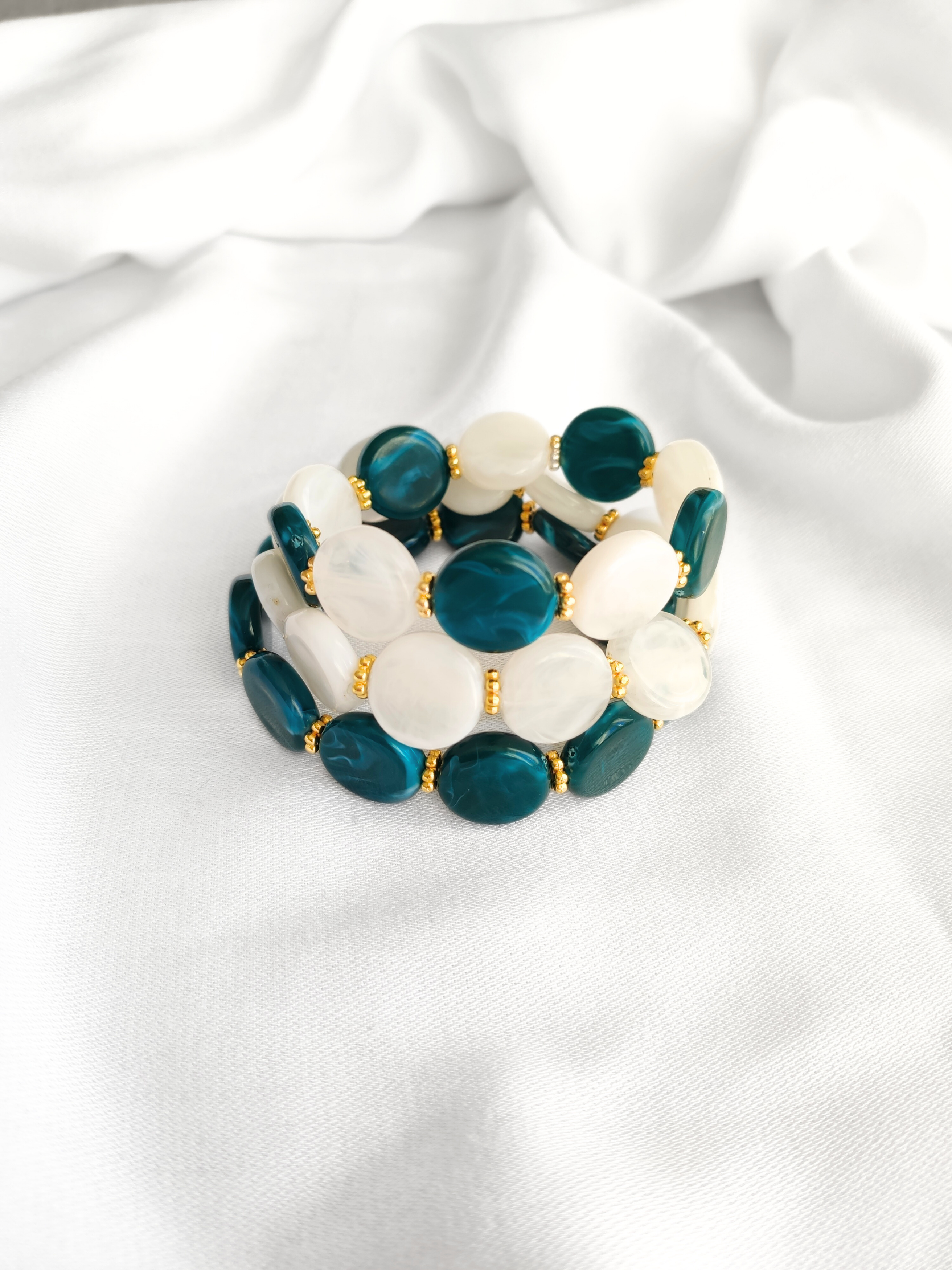 L'Atelier d'Artémis - Vente Bracelet de perles - Bracelet élastique ROMY4