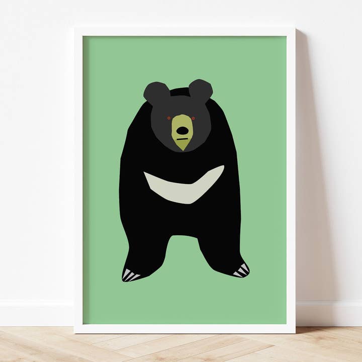 Urso-da-lua - Impressão artística A5/A4/A3 por atacado de Salty Crayon