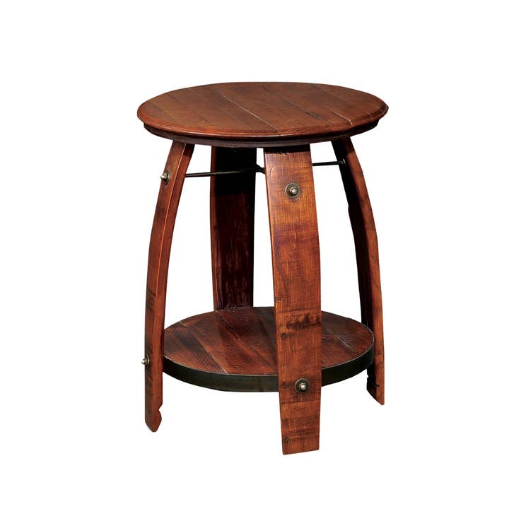 Barrel Side Table for wholesale by Southern Splinter
