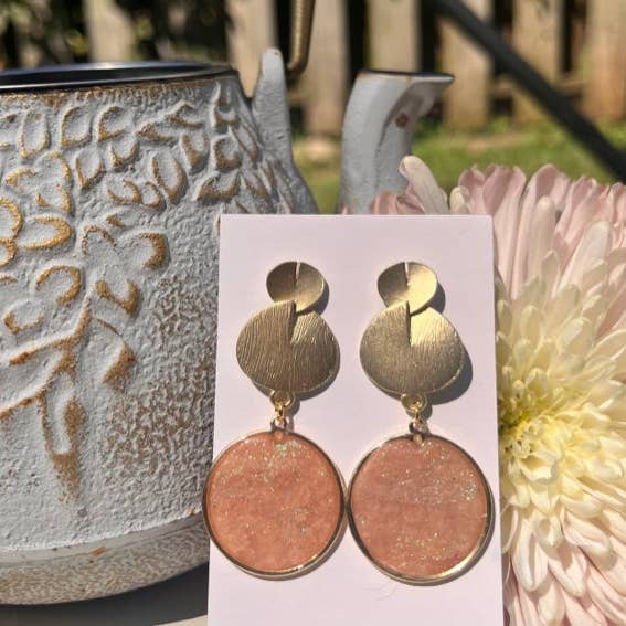 Cercles d'opale pêche 8.11 pour la vente par WEARABLES BY B LLC