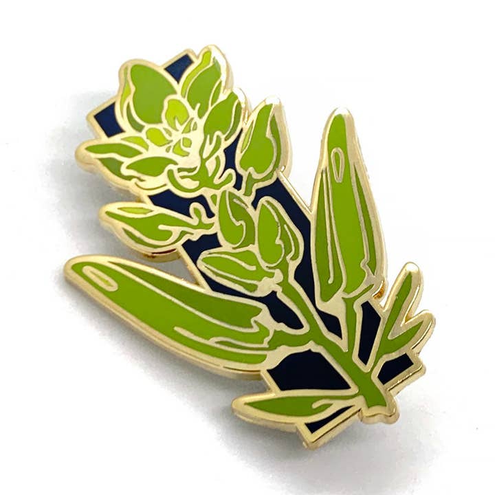 "OKRA" Enamel Pin for wholesale by CORVIDAY