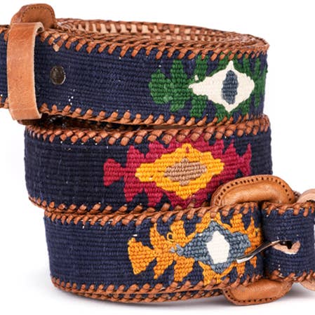 Ink Blue Polo Belt for wholesale by Dagny Textiles