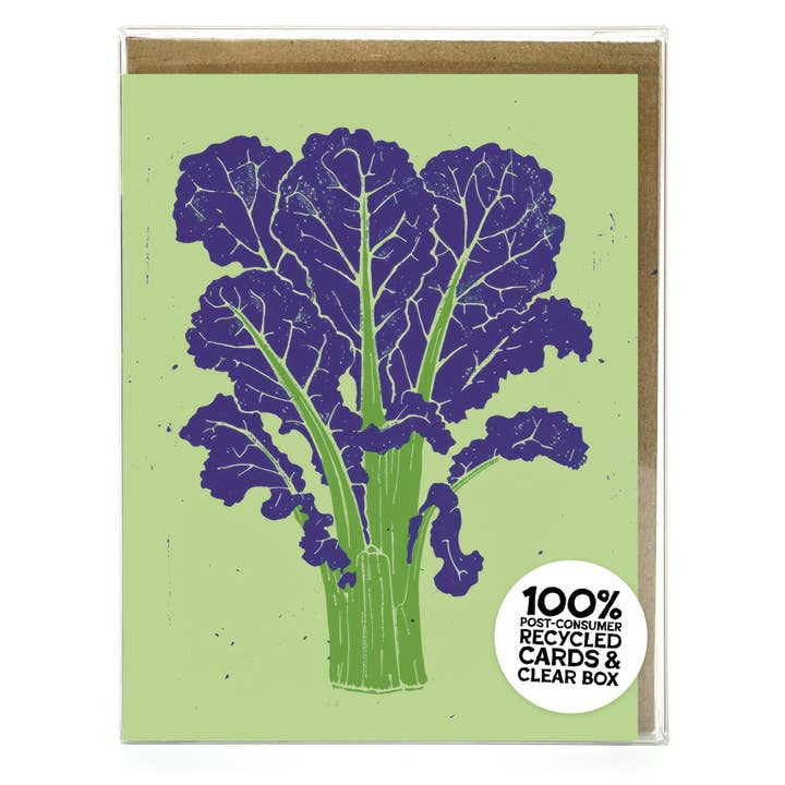 Kale Yeah! – Recycled Boxed Notecard Set for Gardeners & Foodies for wholesale by Scarecrow & Nut Tree