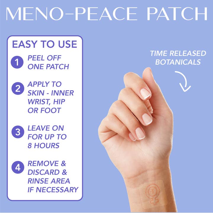 Laki Naturals - Wholesale Oral Supplement/Vitamin - Meno-Peace Patch for Menopause3