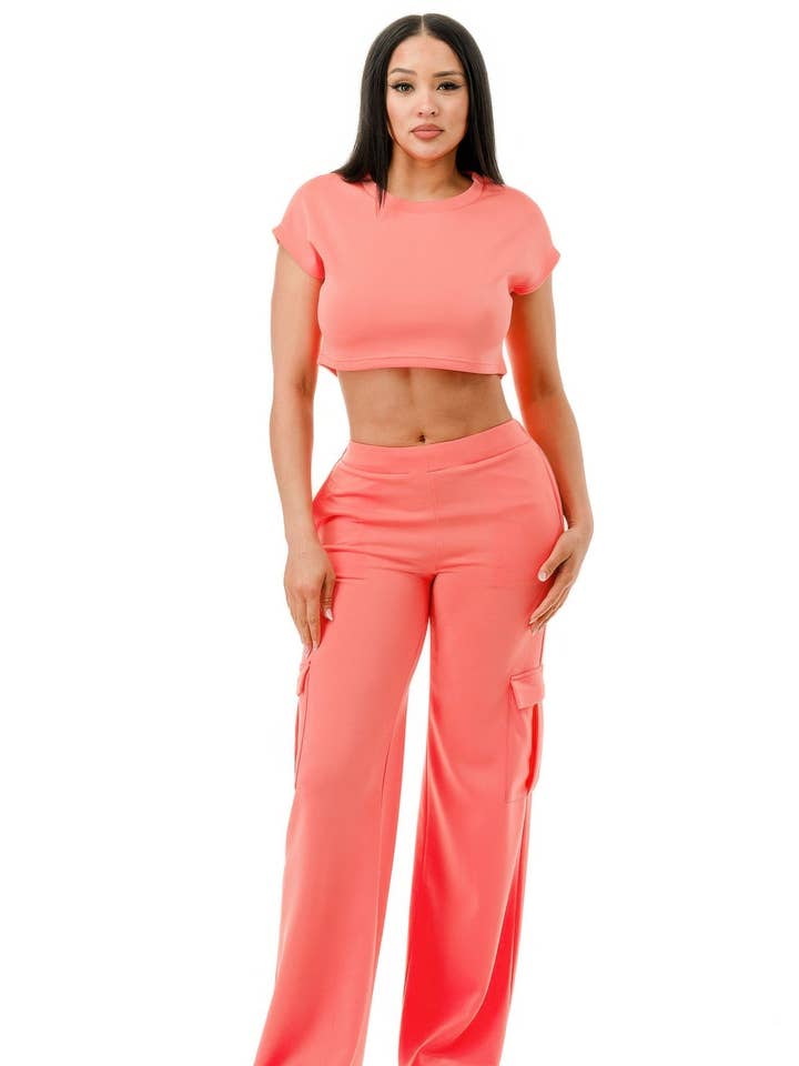 Weite Hosen Cargo-Set für den Großhandel von CC Wholesale Clothing