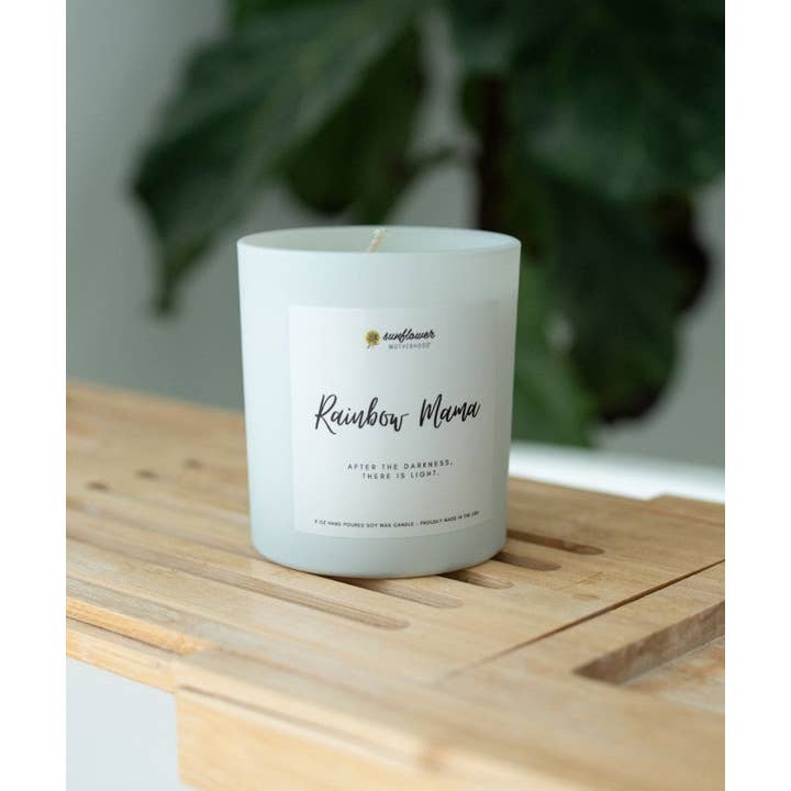 Sunflower Motherhood - Wholesale Jar/Filled Candle - Rainbow Mama Pregnancy Loss Candle | Miscarriage, Grief Gift