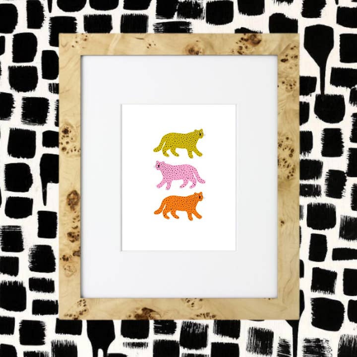 Art Print | Cat Print | Tiger Print | Design | Giclee Print | Illustration | Cat Lover Gift | Fun Art | Nashville for wholesale by Facing the Sunshine Stationery + Design