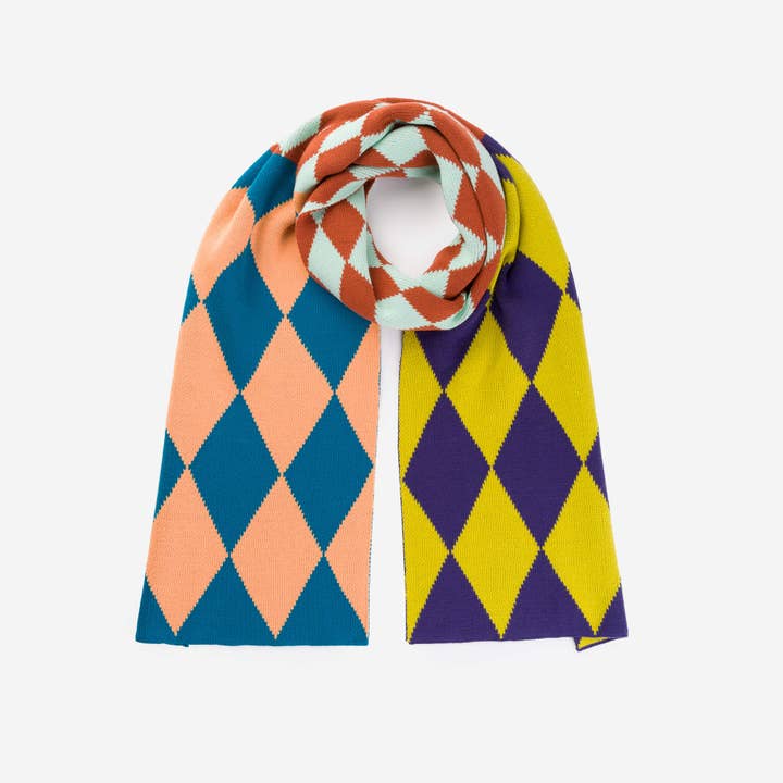 VERLOOP | knits - Wholesale Scarf - Women's - Harlequin Big Knit Scarf0