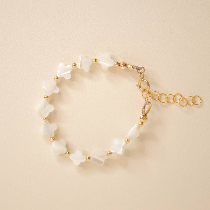 Pulsera de Bebé con Trébol de Cuentas para venta al por mayor de Syd Squared Jewelry