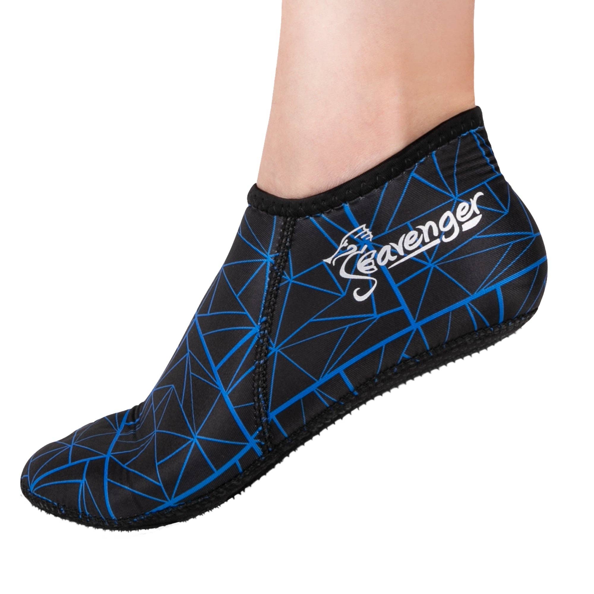 Seavenger - Wholesale Socks - Unisex - Zephyr 3mm Neoprene Socks - Geometric Blue2