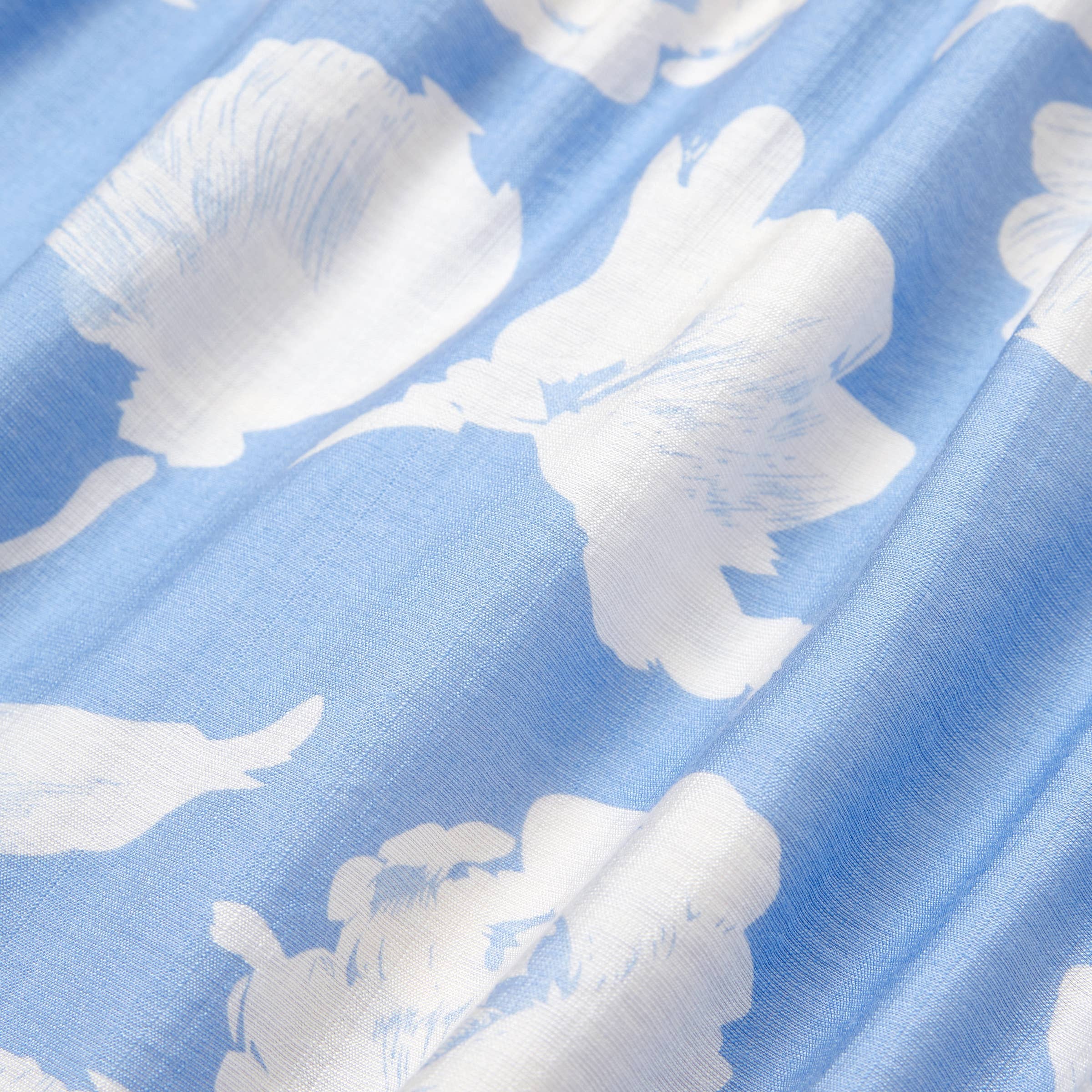 Azul Camiseta de algodón azul a juego para la familia o vestido con mangas de volantes. de venta al por mayor en Faire15