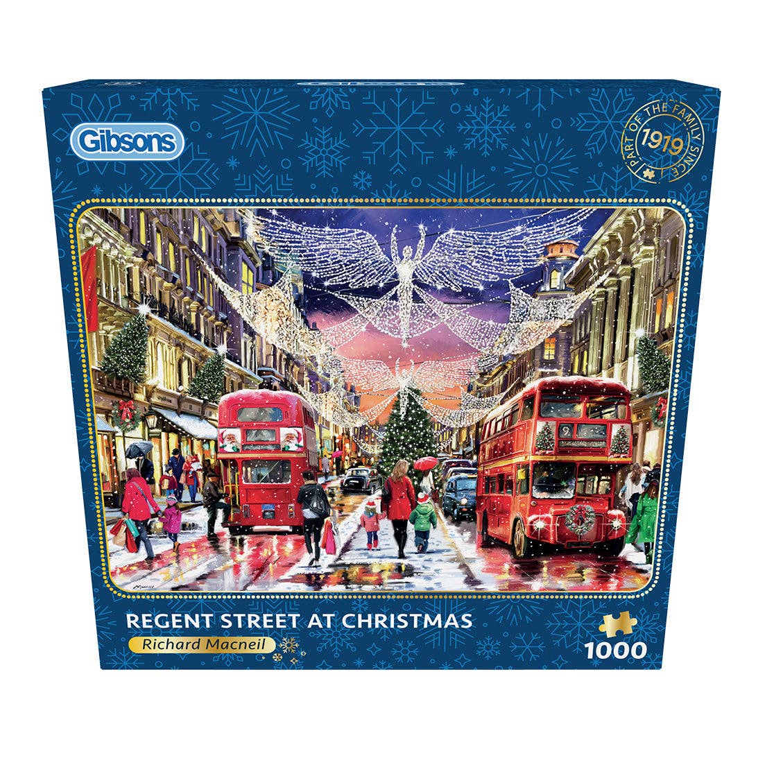Gibsons Games Ltd – wholesale Puzzle – Adult – Regent Street at Christmas 1000 Piece Jigsaw Puzzle4