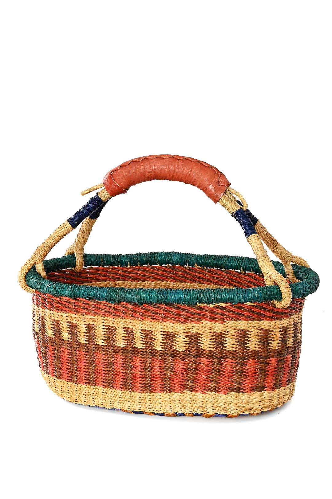 Swahili | AFRICAN MODERN - Wholesale Picnic Basket - Assorted Ghanaian Bolga Berry Picking Basket1
