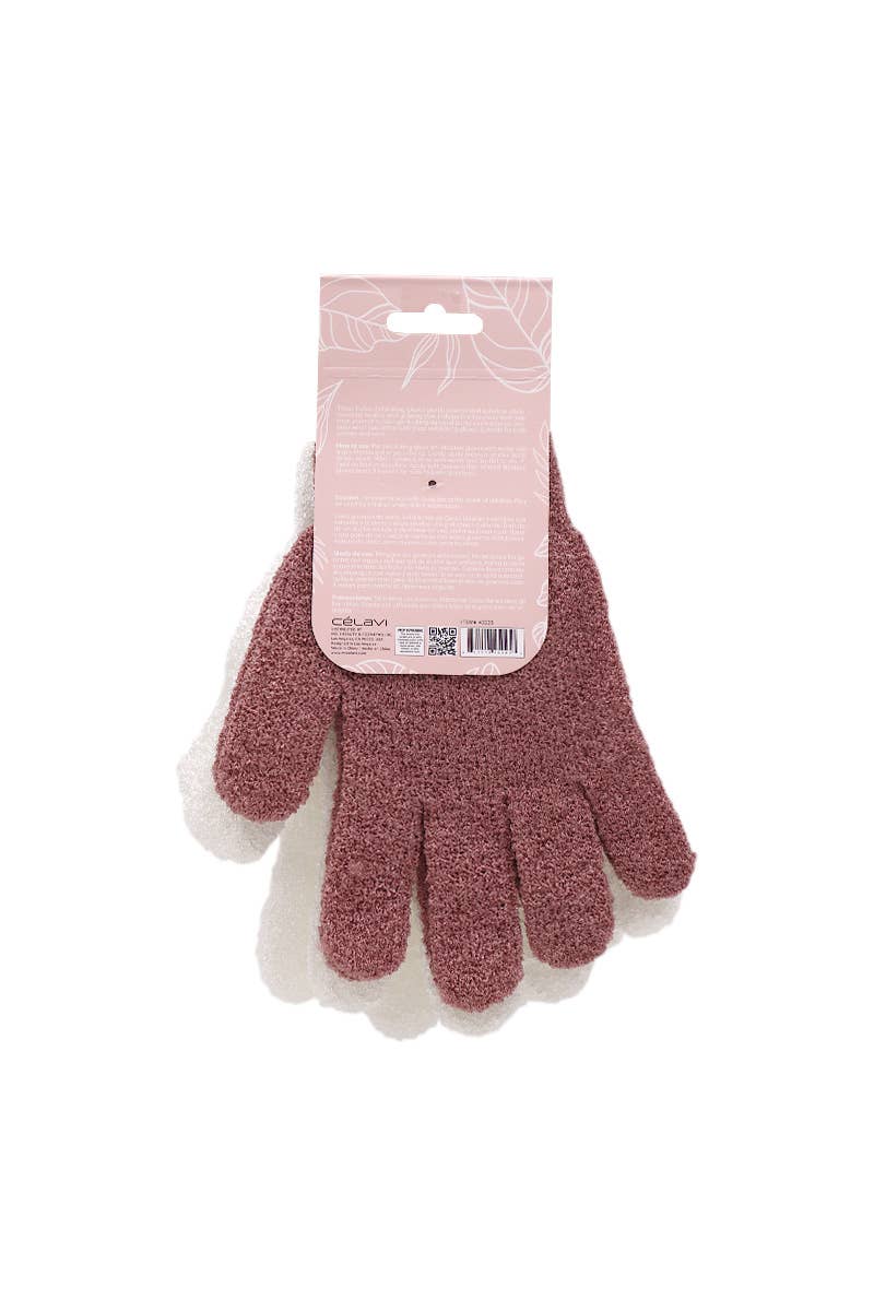 PINEAPPLE Beauty - Wholesale Exfoliating Gloves/Mitts - Celavi 45225 2pc Exfoliating Bath Gloves - 123