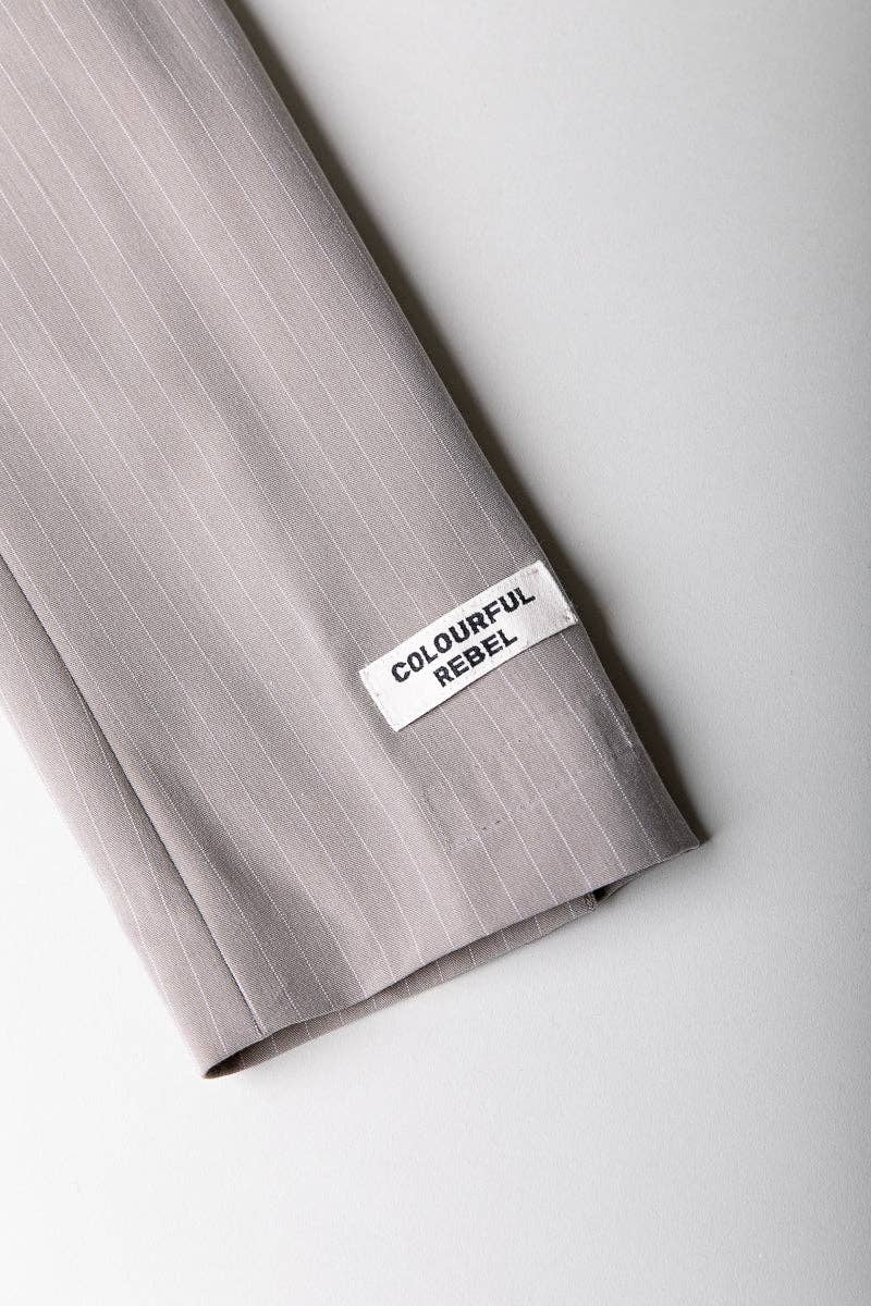 Izzy Pinstripe Blazer | Beige for wholesale on Faire10