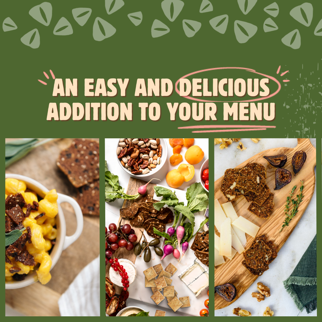 Better with Buckwheat | Maine Crisps - Wholesale Crackers - Foodservice Savory Fig & Thyme Crisps | Crackers | Artisanal2