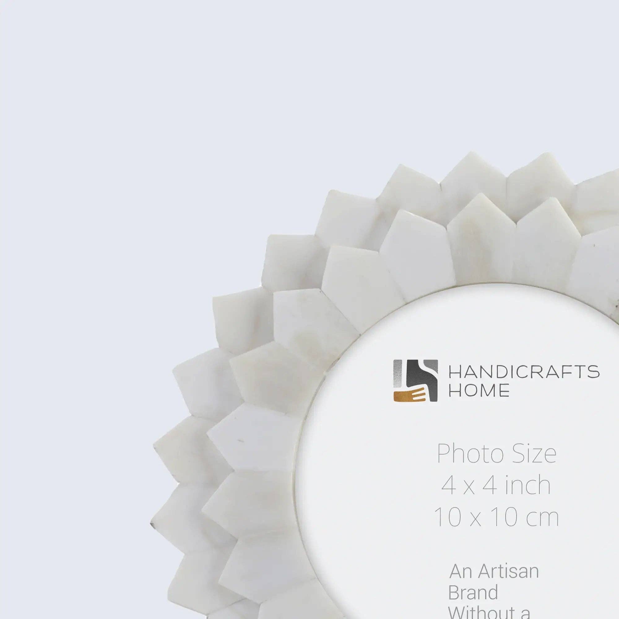 Bianco Cornice Rotonda Decorativa Fatta a Mano Splendore del Palazzo 4x4 in vendita all'ingrosso su Faire1