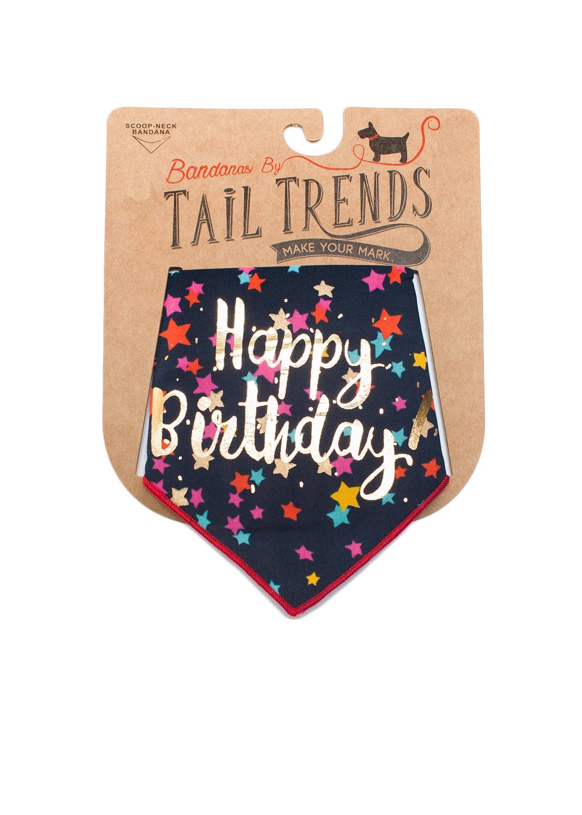 Blue Happy Birthday Dog Bandana for wholesale on Faire0