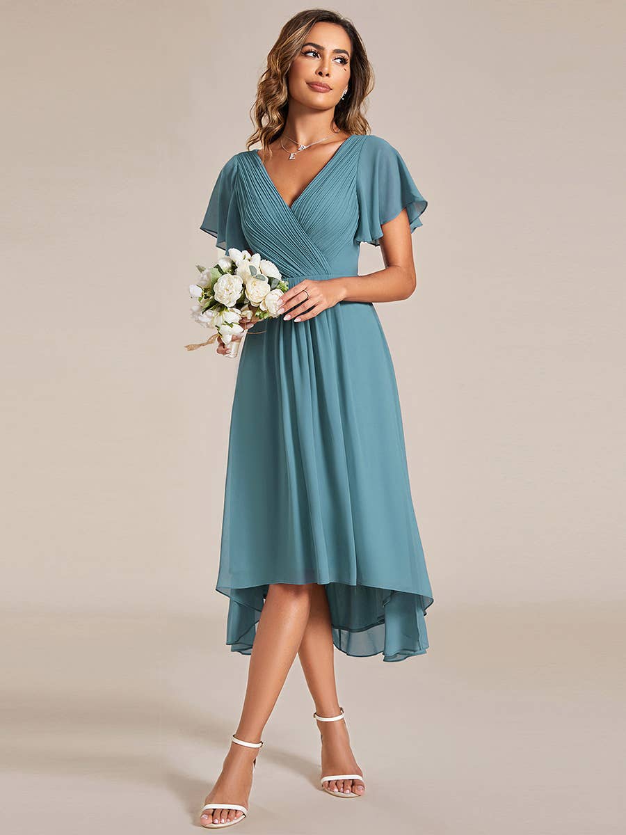 Ever-Pretty – Großhandel Kleid – Damen – Chiffonkleider mit plis­sierten Rüschen für Hochzeitsgäste44