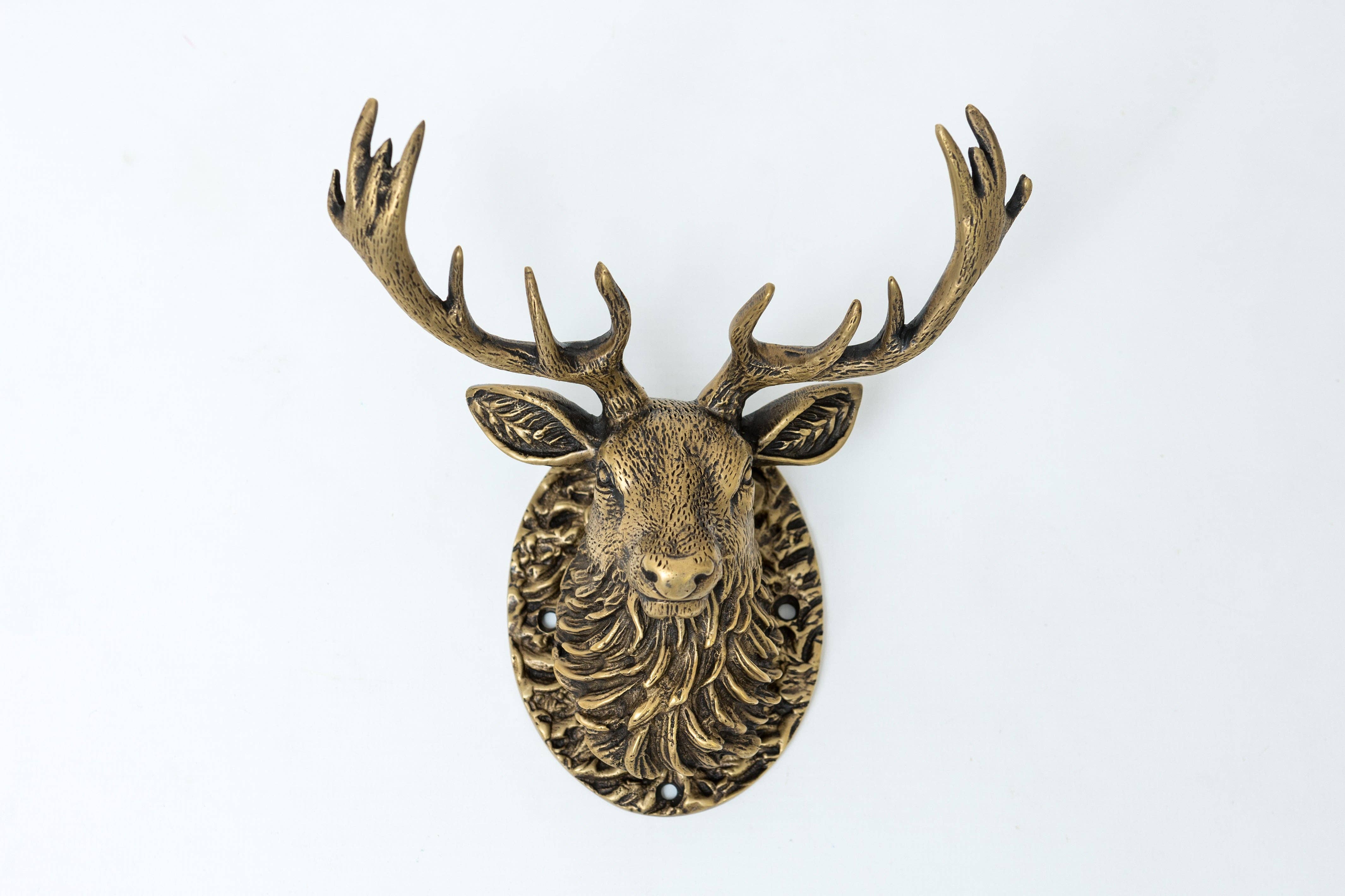 Brass bee - Wholesale Knob/pull - Stag Door Knocker - Heritage Finish3