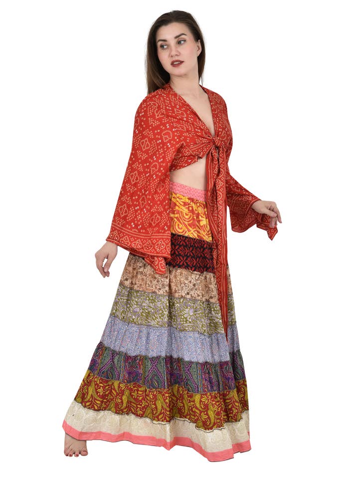 The Eastern Loom - Vente Pantalon – unisexe - Assortiment : pantalons à volants, pantalon de yoga hippie, vêtements de détente confortables1