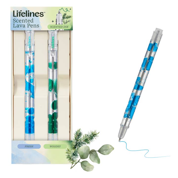 Scented Lava Pen Set - 2-pack (Blue/Green) for wholesale by Lifelines