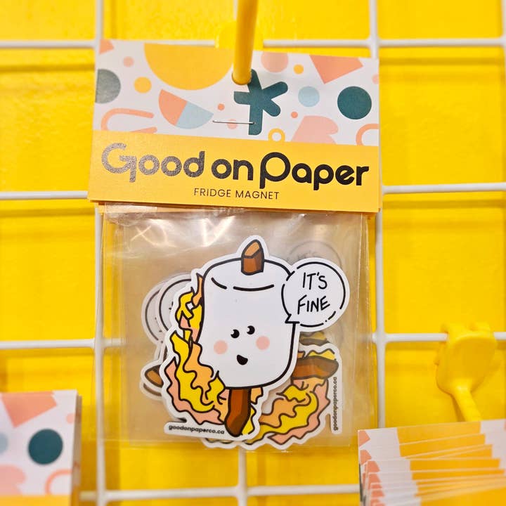 Guimauve | Aimant de réfrigérateur pour la vente par Good on Paper