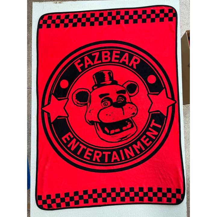 Silver Buffalo - Wholesale Throw Blanket - FNAF Special Delivery Fazbear Flannel Fleece Throw 45"x60"