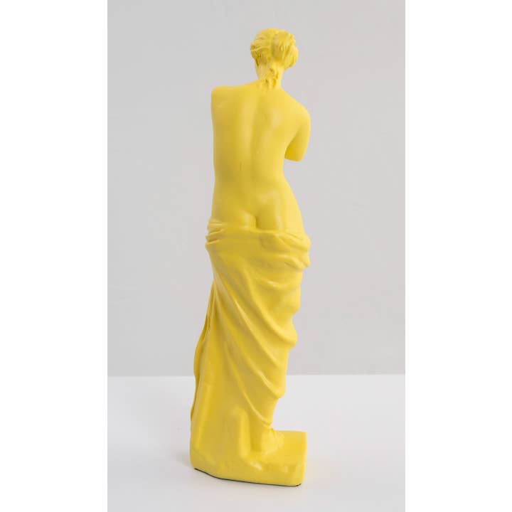 Gdeco - Wholesale Sculpture - Venus Yellow Resin Sculpture 30Cm3