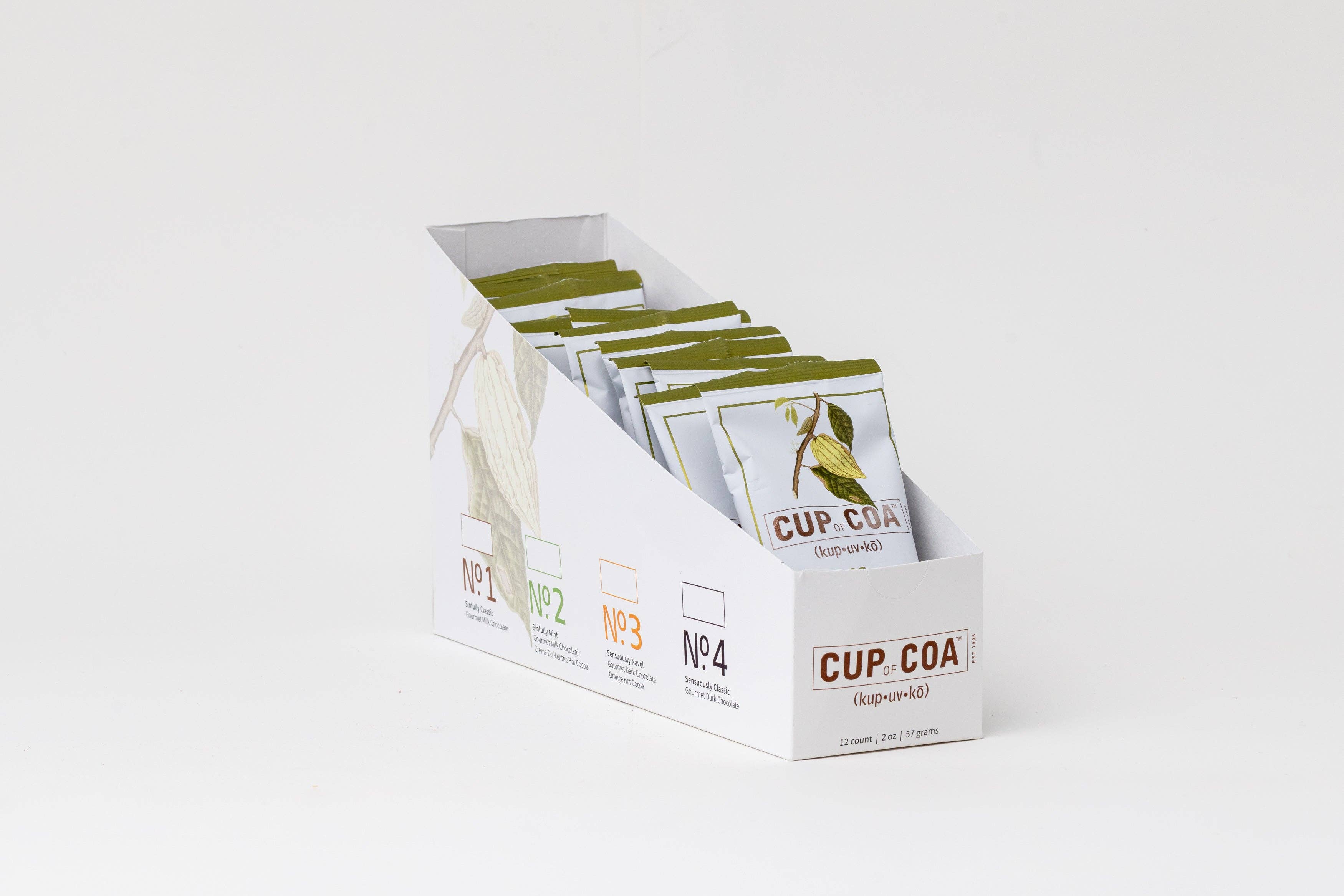 Cup of Coa Inc. - Wholesale Hot Cocoa Mix/Kit - Case of 48 Single Serves | No. 2 Sinfully Mint3