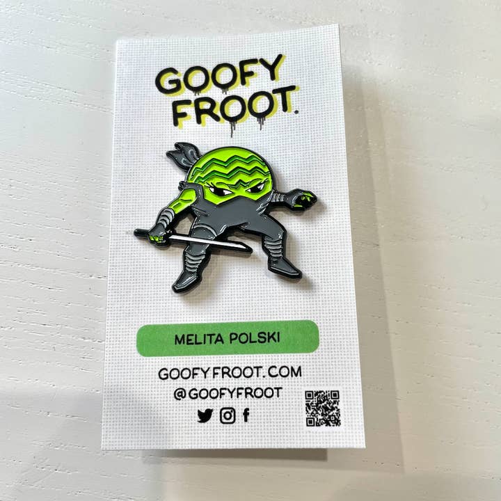 Melita Polski Enamel Pin for wholesale by Goofy Froot