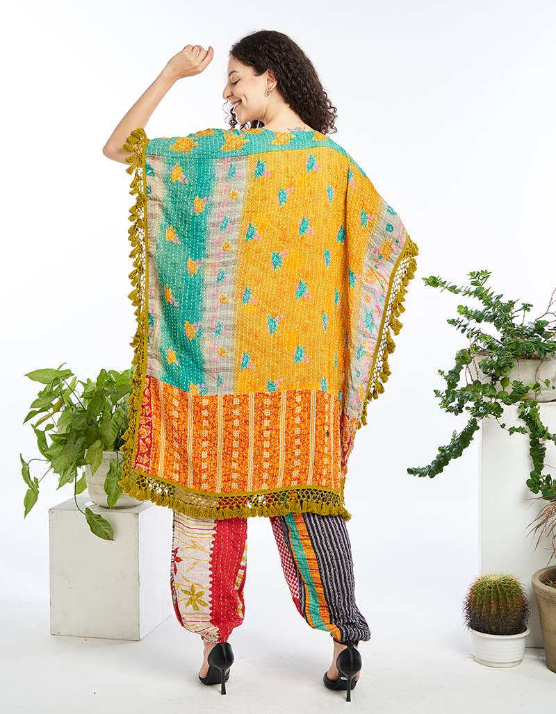 Kathmandu Imports - Wholesale Poncho - Women's - COTTON PONCHO (KT-1622)    2