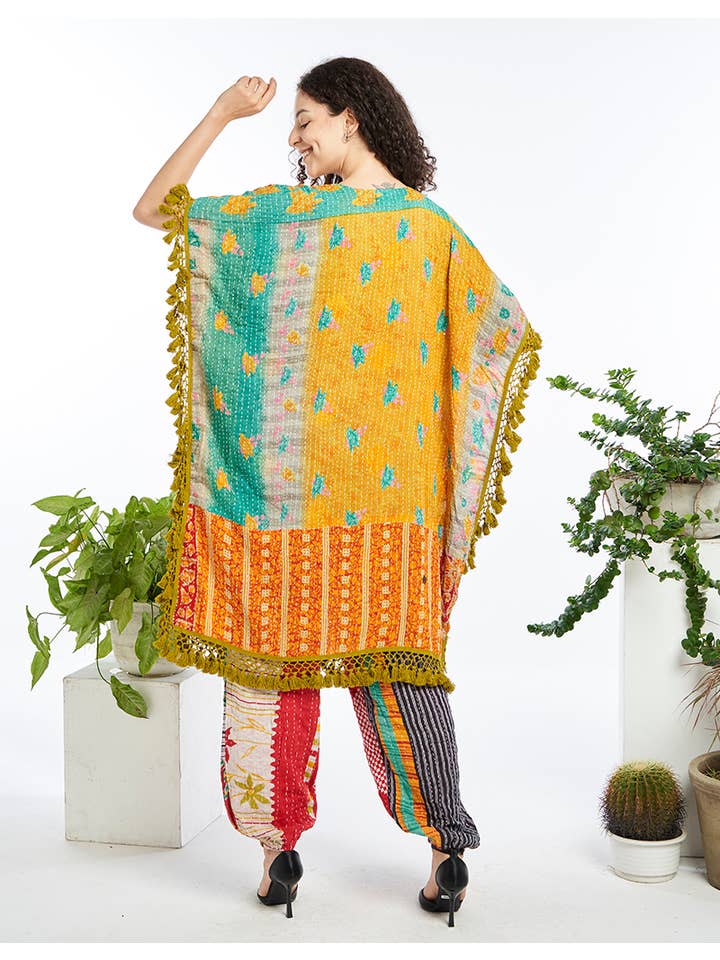 Kathmandu Imports - Wholesale Poncho - Women's - COTTON PONCHO (KT-1622) 2